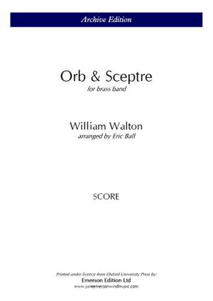 Walton, William: Orb & Sceptre for Brass Band (Score)