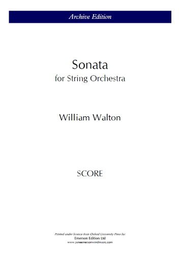 Walton, William: Sonata for String Orchestra (Score)