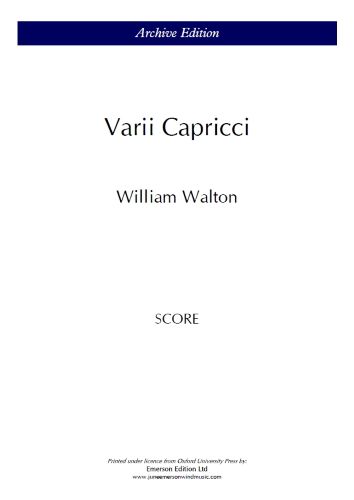 Walton, William: Varii Caprici (Score)