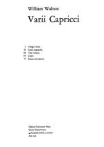 Walton, William: Varii Caprici (Score) Product Image