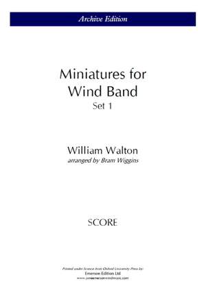 Walton, William: Miniatures for Wind Band Set 1 (Score & Parts)