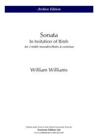 Williams, W: Sonata in Imitation of Birds