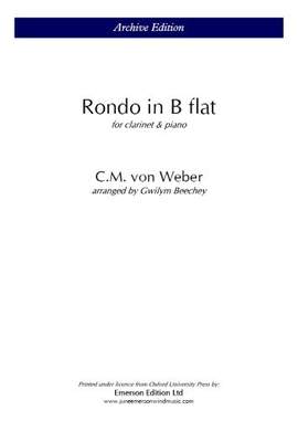 Weber, Carl Maria von: Rondo in Bb for Clarinet & Piano