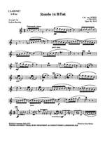 Weber, Carl Maria von: Rondo in Bb for Clarinet & Piano Product Image
