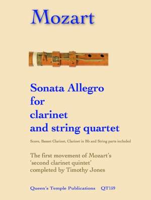 Mozart: Sonata Allegro for clarinet & string quartet