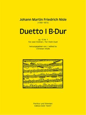 Nisle, J F: Duetto I B-Dur B flat major op.13/1