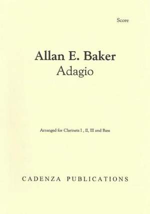 Adagio, for Clarinet Quartet