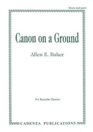 Canon on a Ground, for Clarinet Quartet