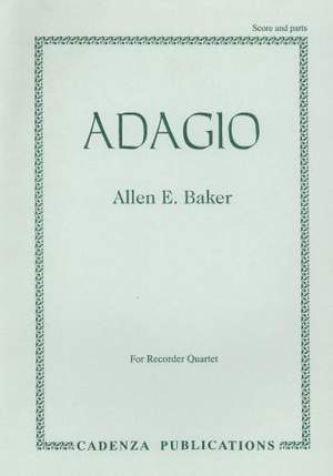 Adagio, for Recorder Quartet