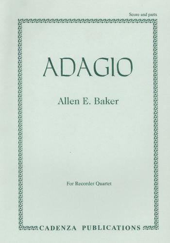 Adagio, for Recorder Quartet