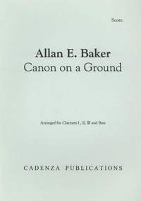 Canon on a Ground, for Recorder Quartet