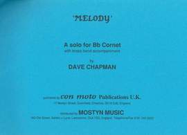 Melody, Bb Cornet solo with brass band, score only