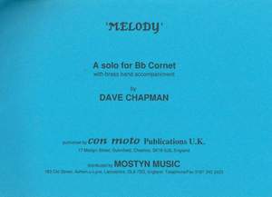 Melody, Bb Cornet solo with brass band, score only