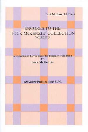 Encores to Jock McKenzie Collection Volume 3, wind band, part 3d, Bass Clef Tenor