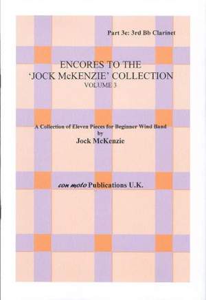 Encores to Jock McKenzie Collection Volume 3, wind band, part 3e, 3rd Bb Clarinet