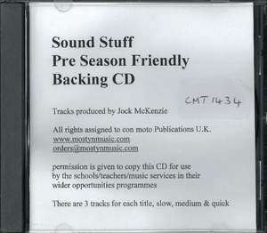 Backing CD for Sound Stuff Pre Season Friendly 1-4