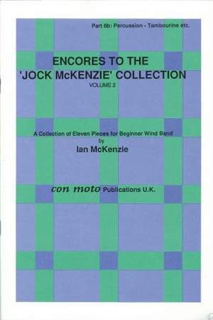 Encores to Jock McKenzie Collection Volume 2, wind band, part 6b, Percussion - Tambourine etc.