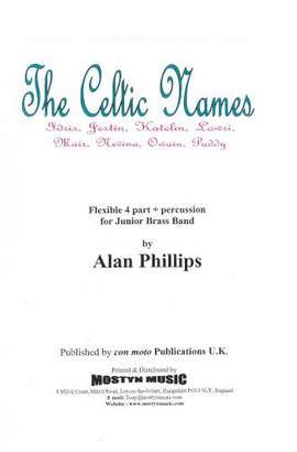 Celtic Names I-P brass band set