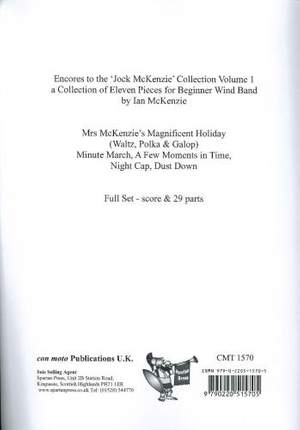 Encores to Jock McKenzie Collection Volume 1, wind band set