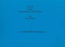 Elegy from Baritone Concerto with Brass Band, score only