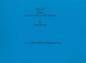 Elegy from Baritone Concerto with Brass Band, score only