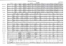 Baritone Concerto with Brass Band, study score
