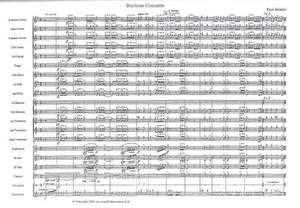 Baritone Concerto with Brass Band, study score