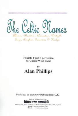 Celtic Names A-H wind band score only