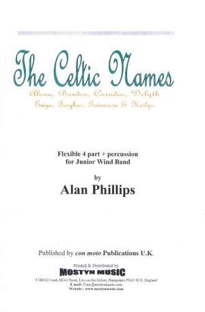 Celtic Names A-H wind band set