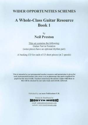 A Whole-Class Guitar Resource Book 1, set