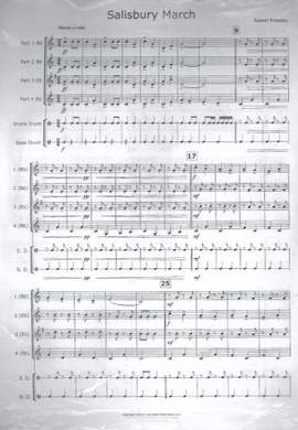 Salisbury March for Junior Brass, score only