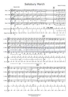 Salisbury March for Junior Brass, set