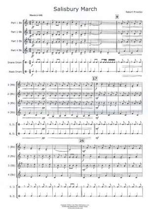 Salisbury March for Junior Brass, set