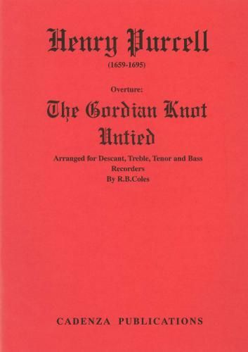 The Gordian Knot Untied, for Recorder Quartet