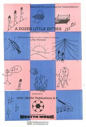 A Dozen Little Ditties, Melody/Tenor, Bass Clef Trombone