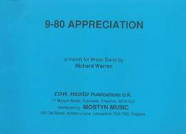 9-80 Appreciation,brass band, road march, set