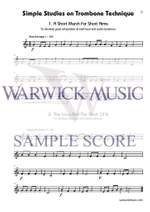 Adrian Taylor: Simple Studies on Trombone Technique Treble Clef Product Image