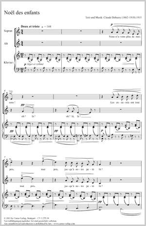 Claude Debussy: Noël des enfants