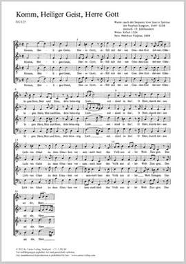 Melchior Vulpius: Come, Holy Ghost, God and Lord