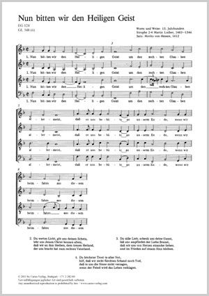 Michael Praetorius: We now implore the Holy Ghost