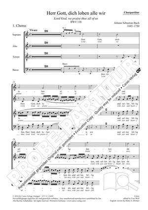 Bach, JS: Herr Gott, dich loben alle wir (BWV 130)