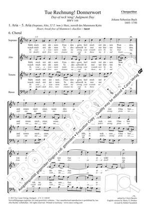 Bach, JS: Tue Rechnung! Donnerwort BWV168