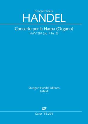 Georg Friedrich Händel: Concerto per la Harpa (Organo) in B