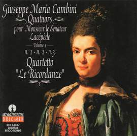 Giuseppe Maria Cambini: Quatuors Pour Monsieur Lacépède, Vol.1