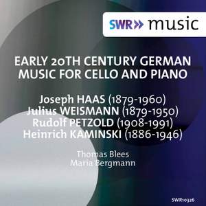 Early 20th Century German Music for Cello & Piano