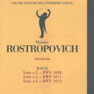 Grandi maestri dell'interpretazione: Mistilav Rostropovich interpreta Bach