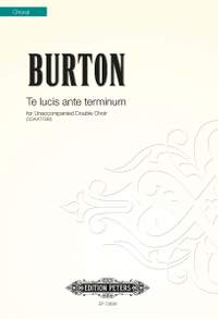 Burton, James: Te Lucis ante terminum
