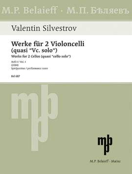 Silvestrov, V: Werke für 2 Violoncelli (quasi Vc. solo) Book 1