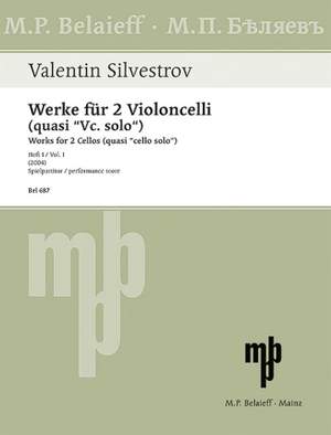 Silvestrov, V: Works for 2 Cellos (quasi cello solo) Book 1