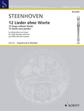 Steenhoven, K v: 12 Lieder ohne Worte